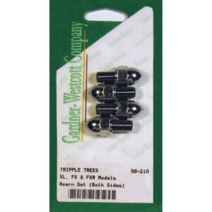 Gardner-Westcott Triple tree side bolt set. Acorn nut