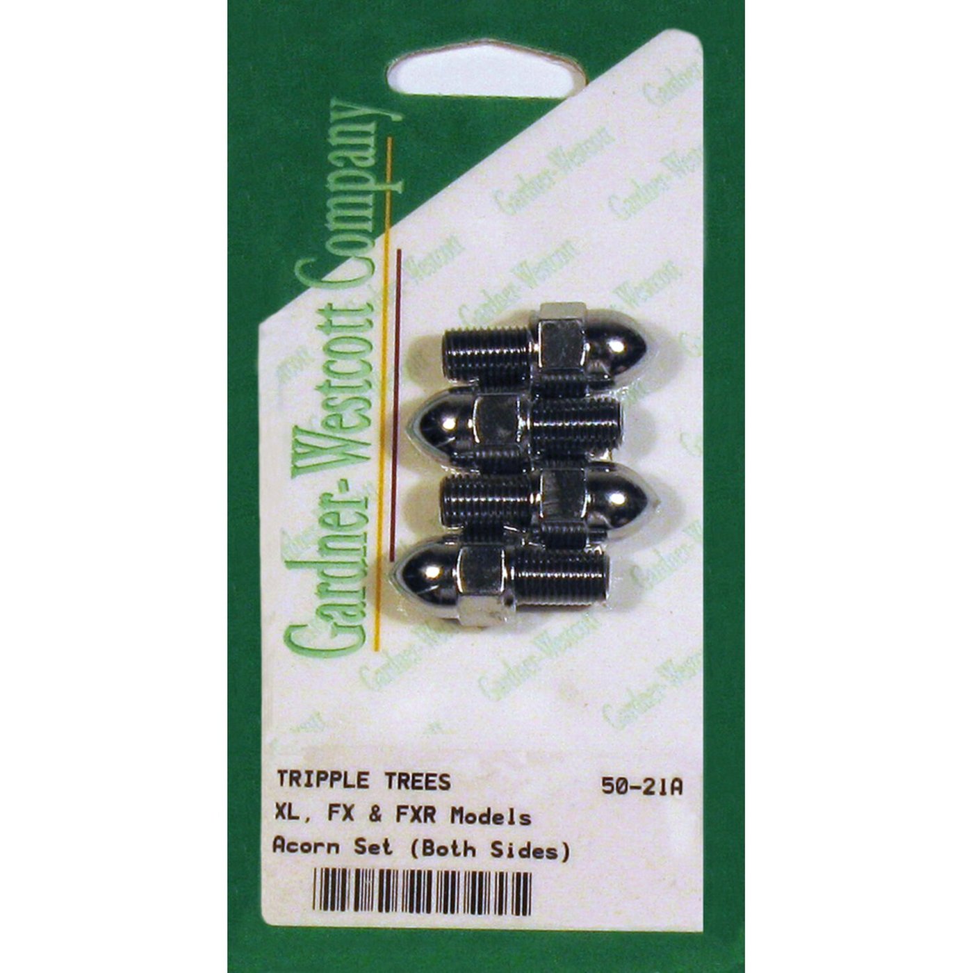 Gardner-Westcott Triple tree side bolt set. Acorn nut