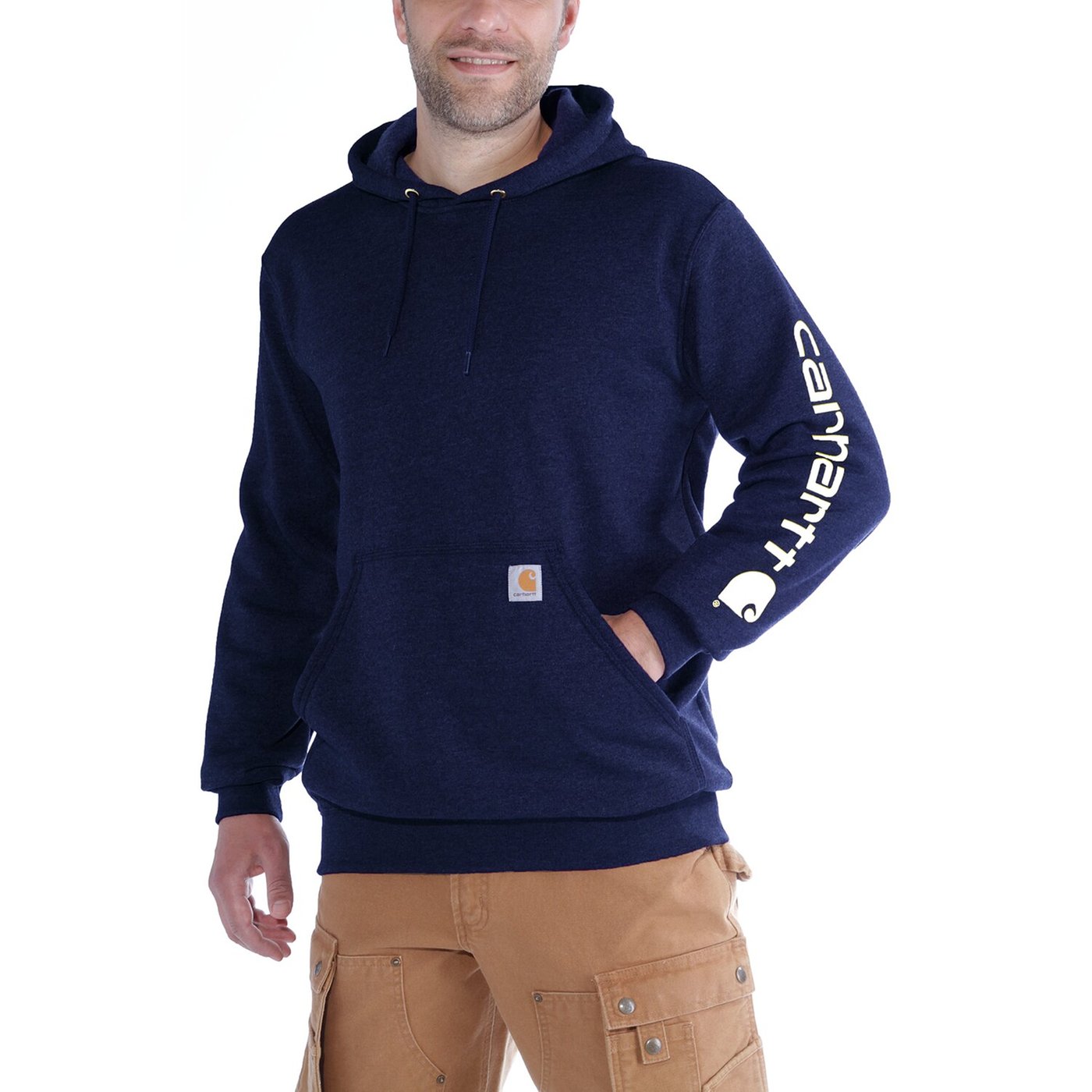 Carhartt Carhartt Sleeve logo hoodie new navy - Image 2