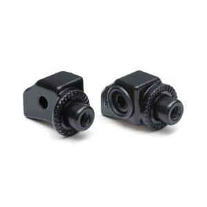 Kuryakyn Kuryakyn, Splined peg adapters rear. Satin black