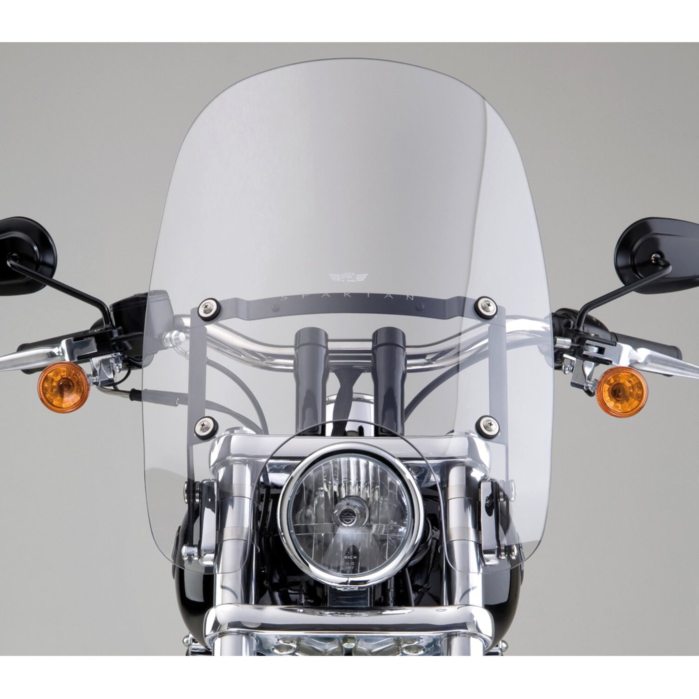 National Cycle NC Spartan® Quick Release Windshield - Clear, 18.50" high - Image 2
