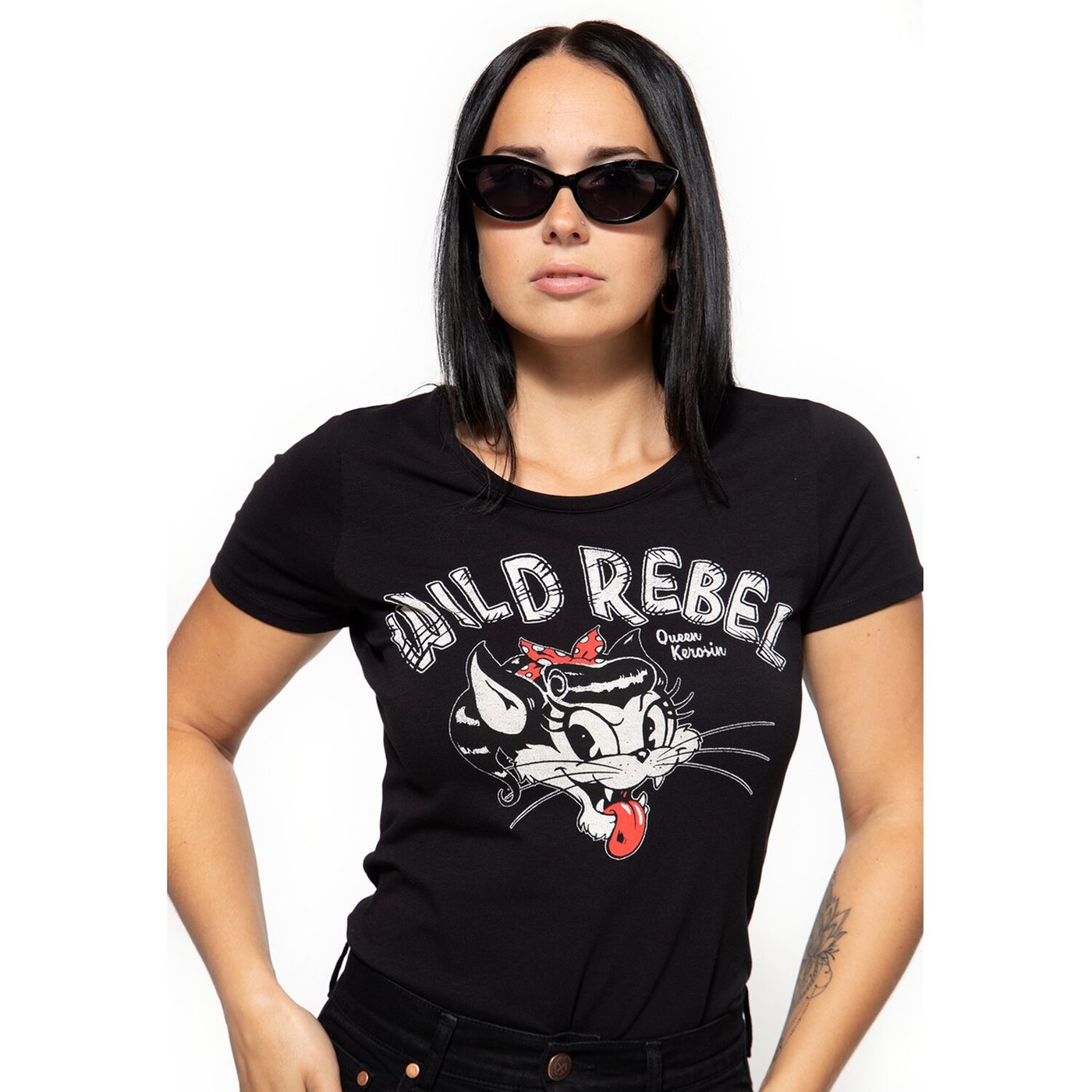 King Kerosin Queen Kerosin Wild Rebel t-shirt black