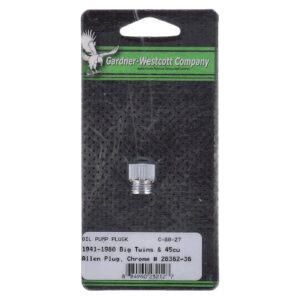 Gardner-Westcott Plug allen, oil pump check valve