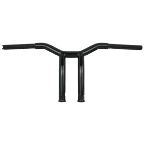 Burly Burly, Dominator raked 1-1/4" T-bar 10" rise. Gloss black