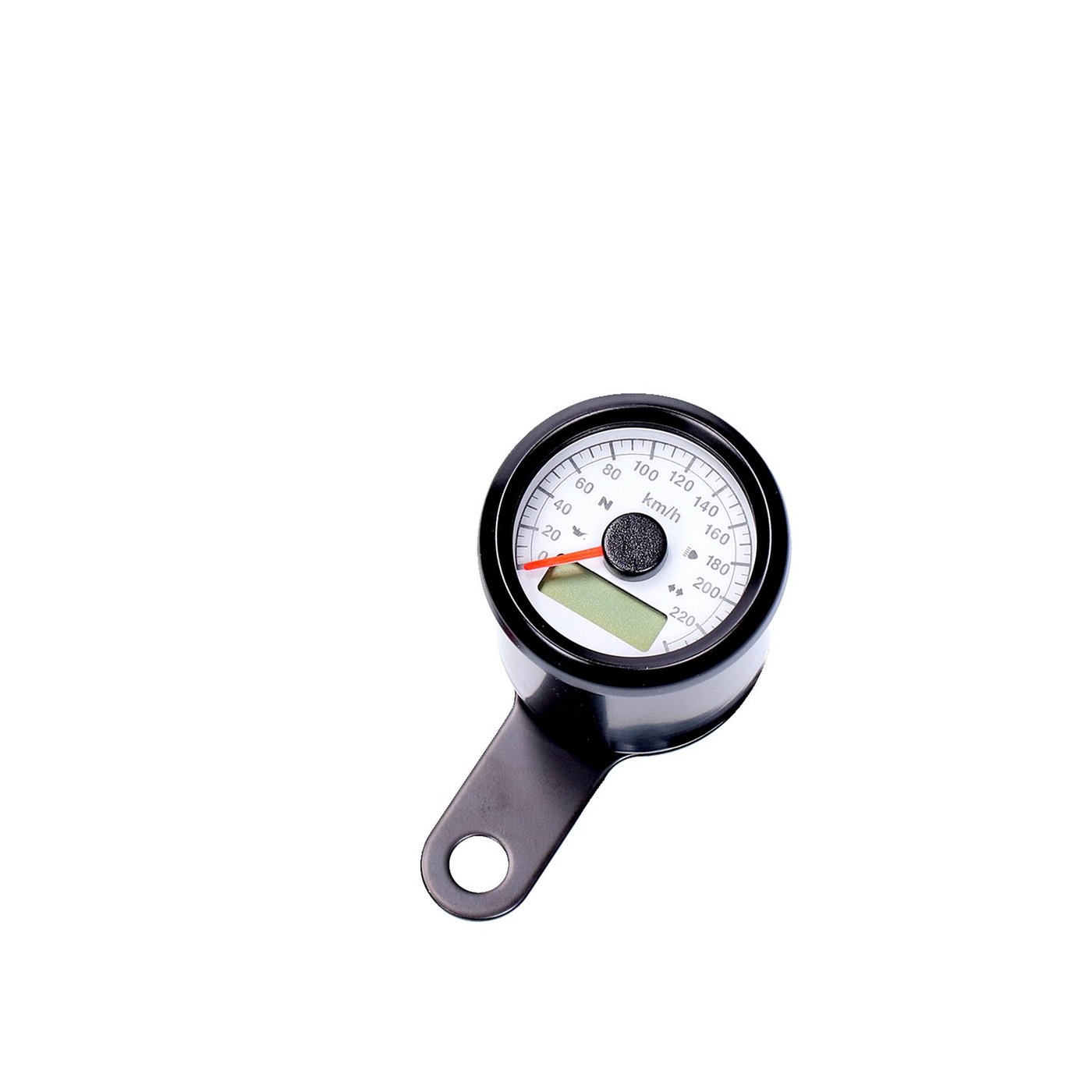 MCS Stoker, electronic speedometer 48mm. Black, white face