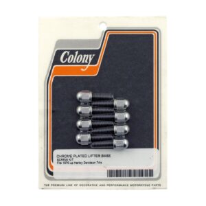 Colony Colony, tappet block mount kit. Acorn, chrome