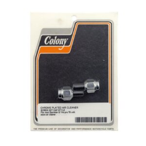 Colony Colony, 54-78 air cleaner screws. Chrome, Cap style