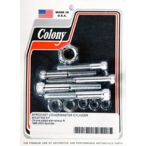 Colony Colony, sprocket cover & master cyl. mount kit chrome