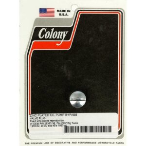 Colony Colony bypass plug, oil pump