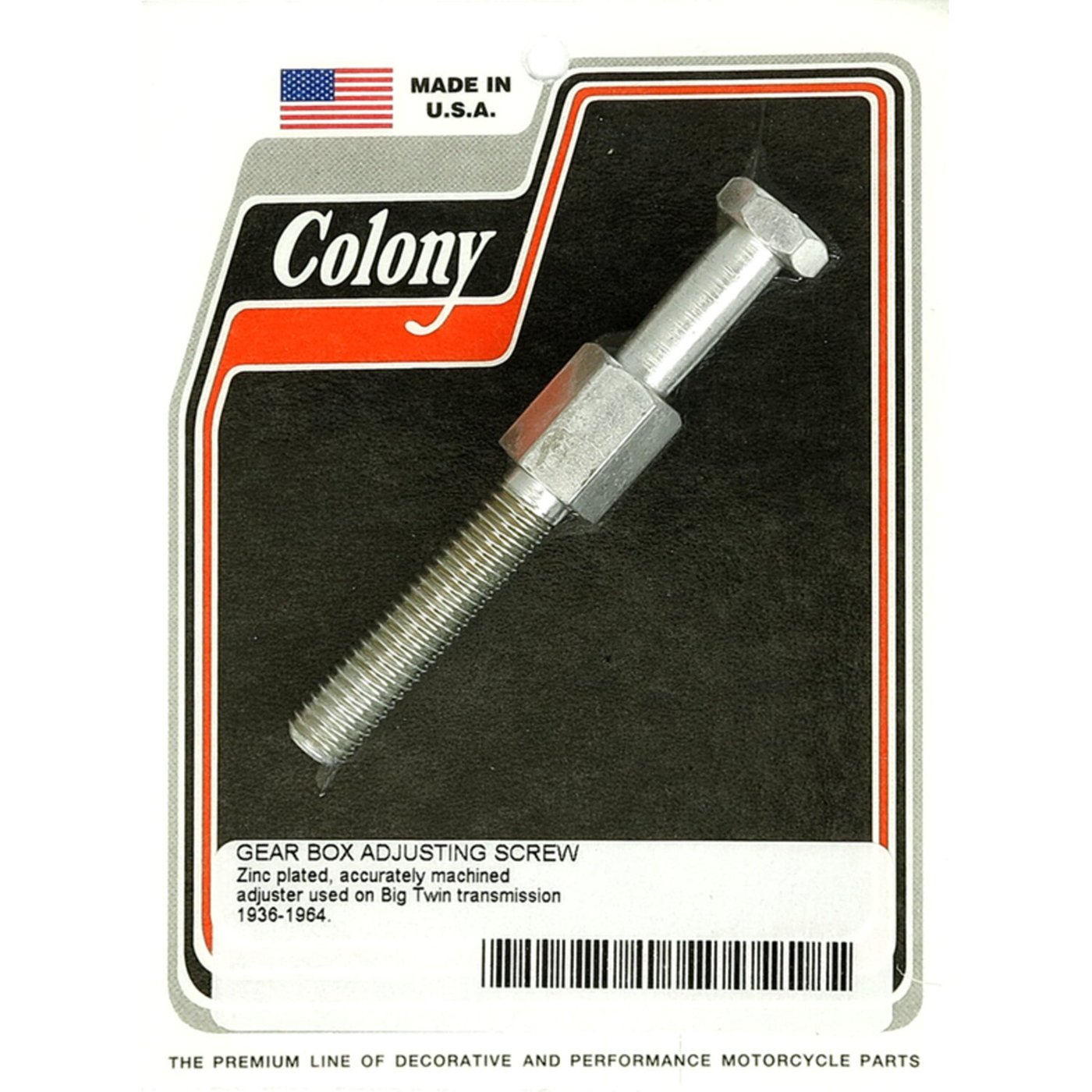 Colony Colony, transmission adjuster bolt. Zinc