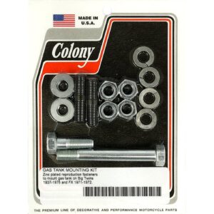 Colony Colony. 37-75 gas tank mount kit. Zinc