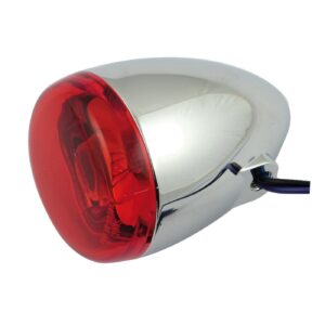 Chris Products Chris, bullet turn signal. Chrome. Red lens