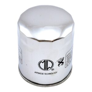 MIW MIW, spin-on oil filter. Chrome