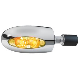 Kellermann Kellermann, BL 1000 LED turn signal. Clear. Chrome brass