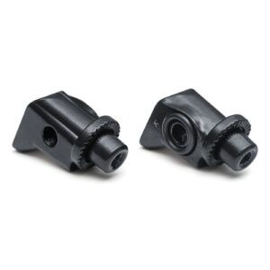 Kuryakyn Kuryakyn, Splined footpeg adapters, rear. Satin black