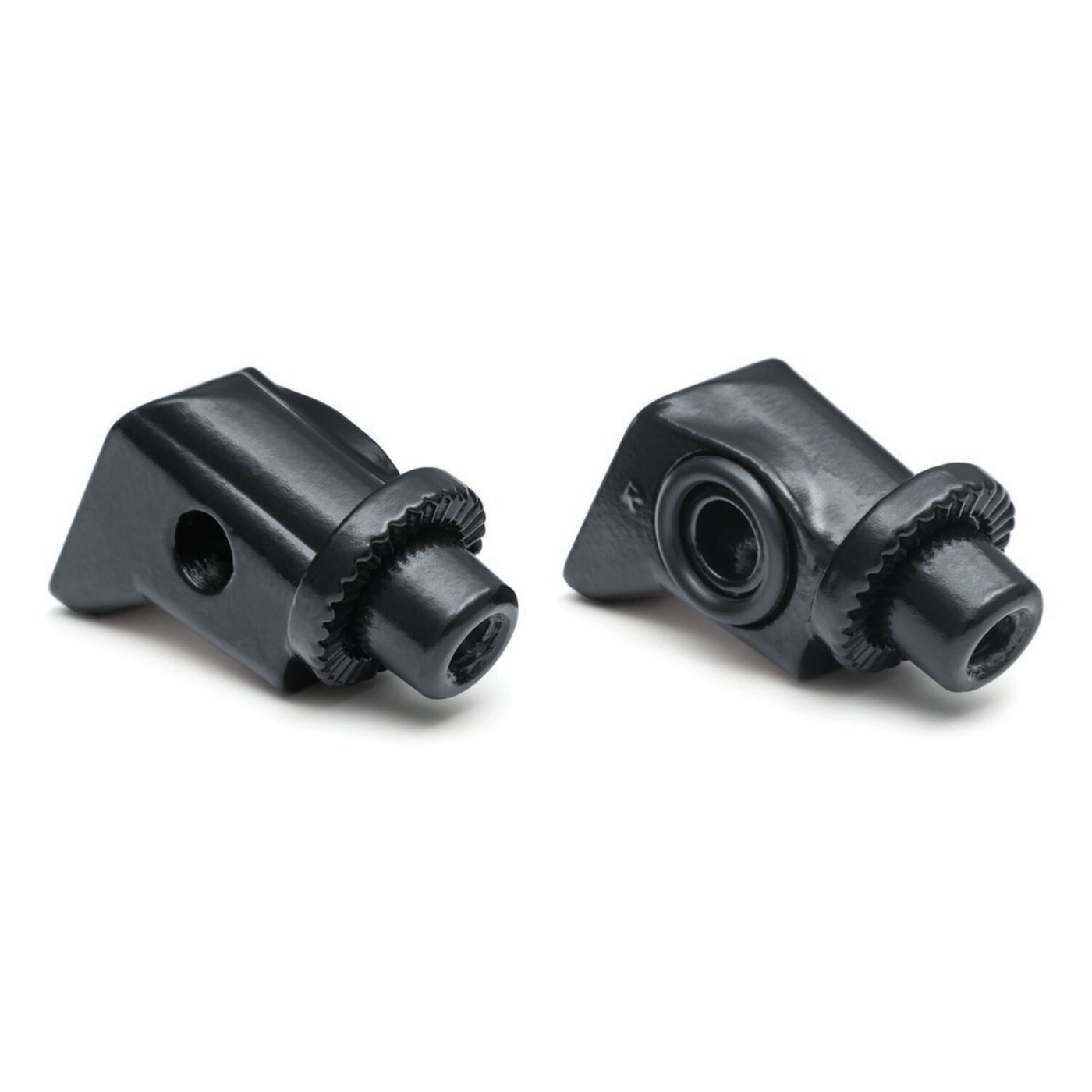 Kuryakyn Kuryakyn, Splined footpeg adapters, rear. Satin black