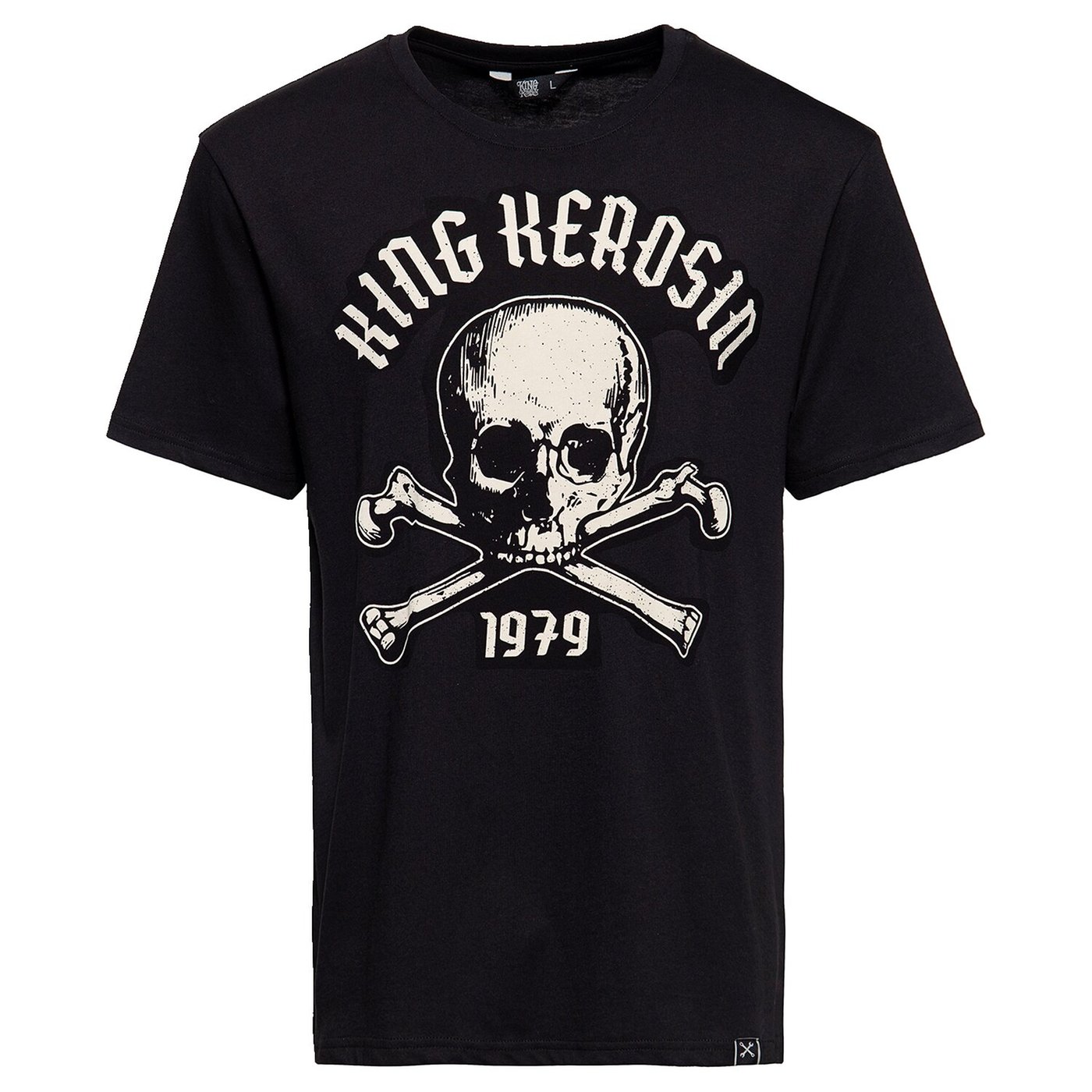King Kerosin King Kerosin Skull Palma T-shirt black