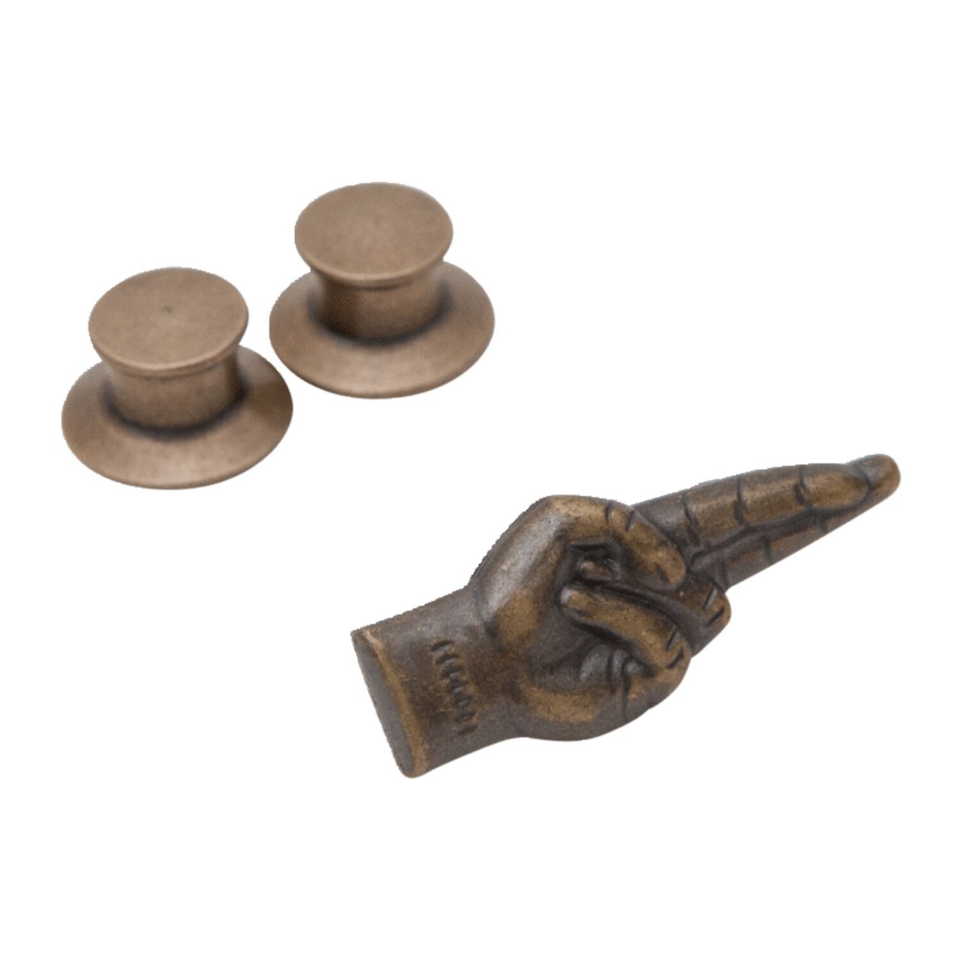 Loser Machine Company Loser Machine LMC good luck pin anitque brass - Image 2