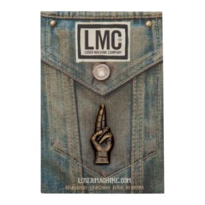 Loser Machine Company Loser Machine LMC good luck pin anitque brass