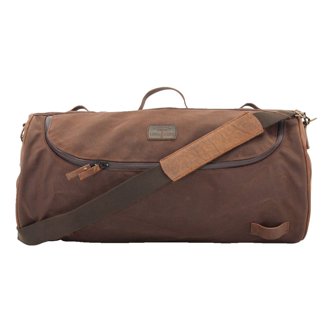 Longride LongRide, roll bag waxed cotton wide. Brown wax - Image 2