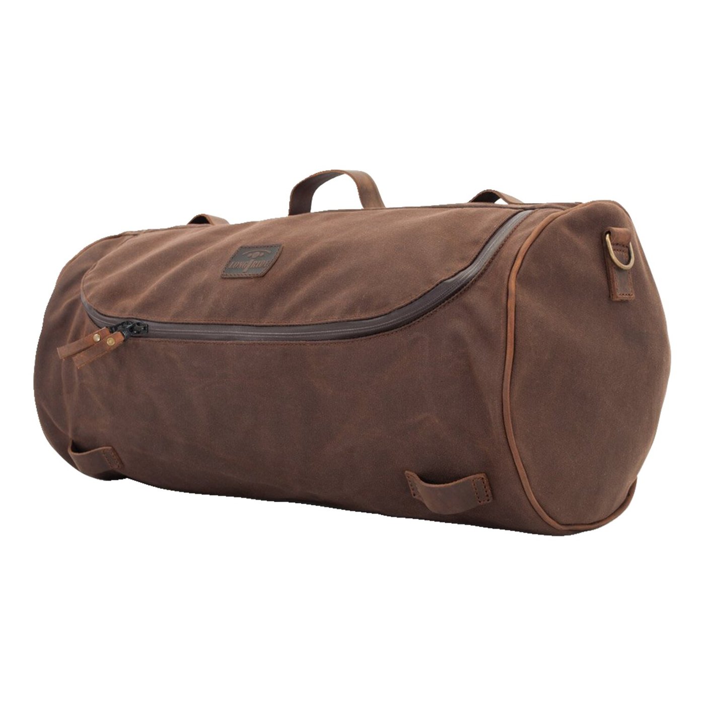 Longride LongRide, roll bag waxed cotton wide. Brown wax