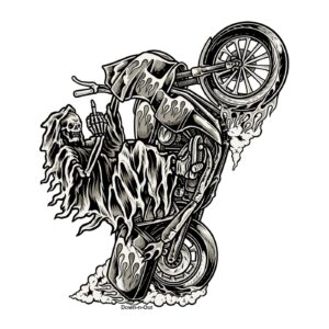 Down-n-Out Down-n-Out Wheely Reaper sticker