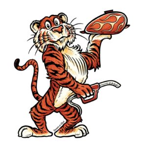 Down-n-Out Down-n-Out Tiger in your tank sticker