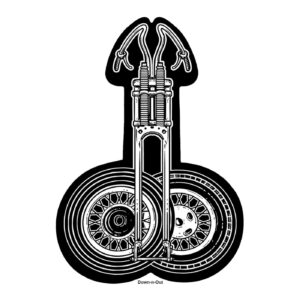 Down-n-Out Down-n-Out Weels in Handlebars sticker