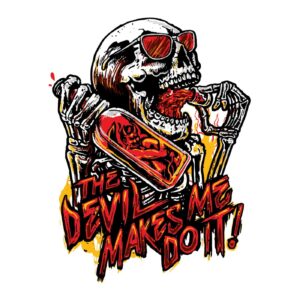 Down-n-Out Down-n-Out Devil made me sticker
