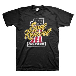 Evel Knievel Evel Knievel King Of Stuntmen T-shirt black