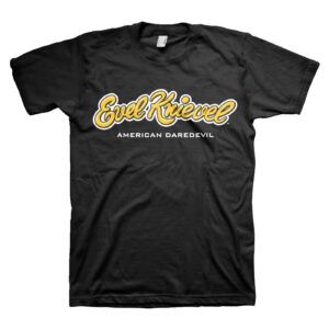 Evel Knievel Evel Knievel Logo T-shirt black