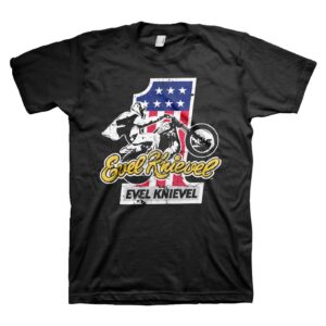 Evel Knievel Evel Knievel No. 1 T-shirt black