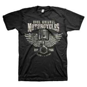 Evel Knievel Evel Knievel Motorcycles T-shirt black