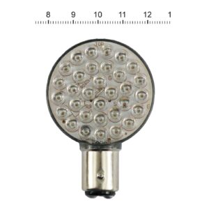 MCS 'Lollipop' flat LED taillight & turn signal bulb. Red