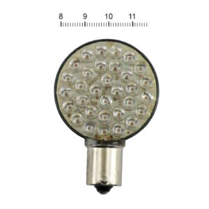 MCS 'Lollipop' flat LED turn signal bulb. Amber