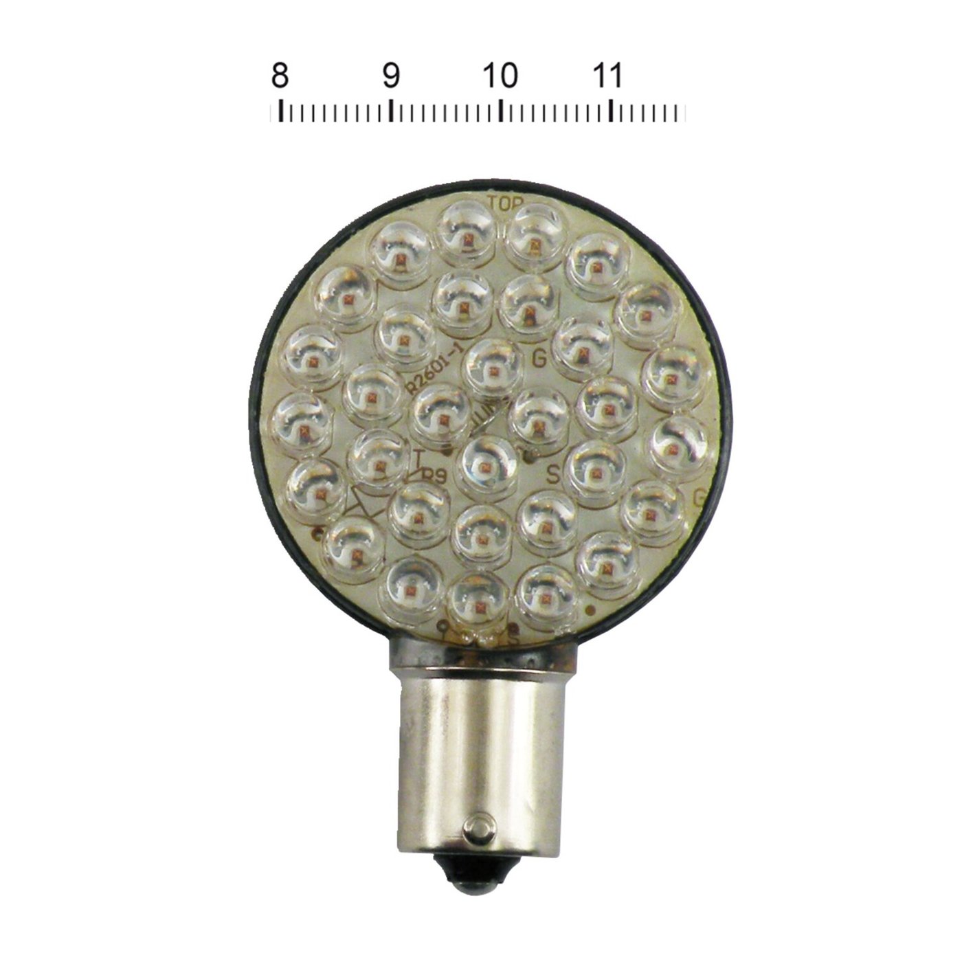 MCS 'Lollipop' flat LED turn signal bulb. Amber