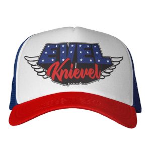 Evel Knievel Evel Knievel - American Daredevil Trucker Cap