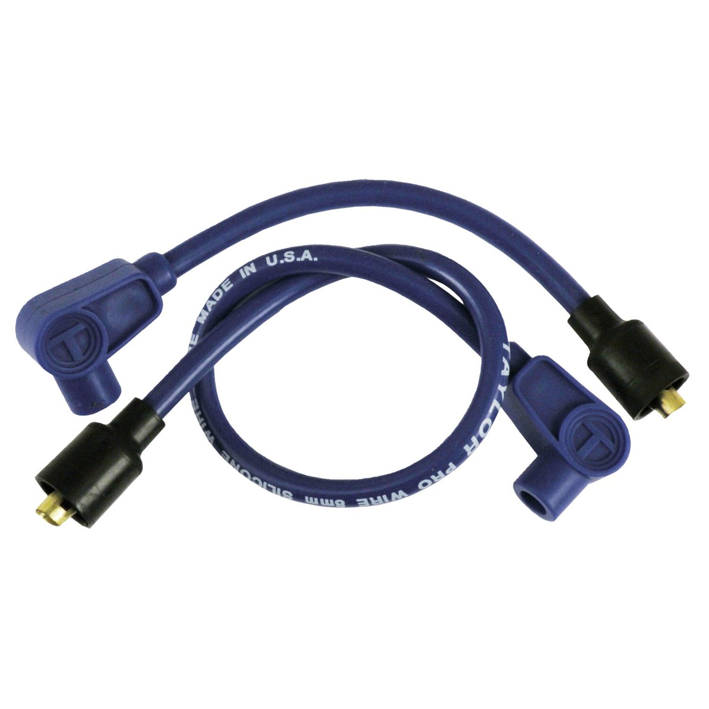 Taylor Taylor, 8mm metallic core spark plug wire set. Blue