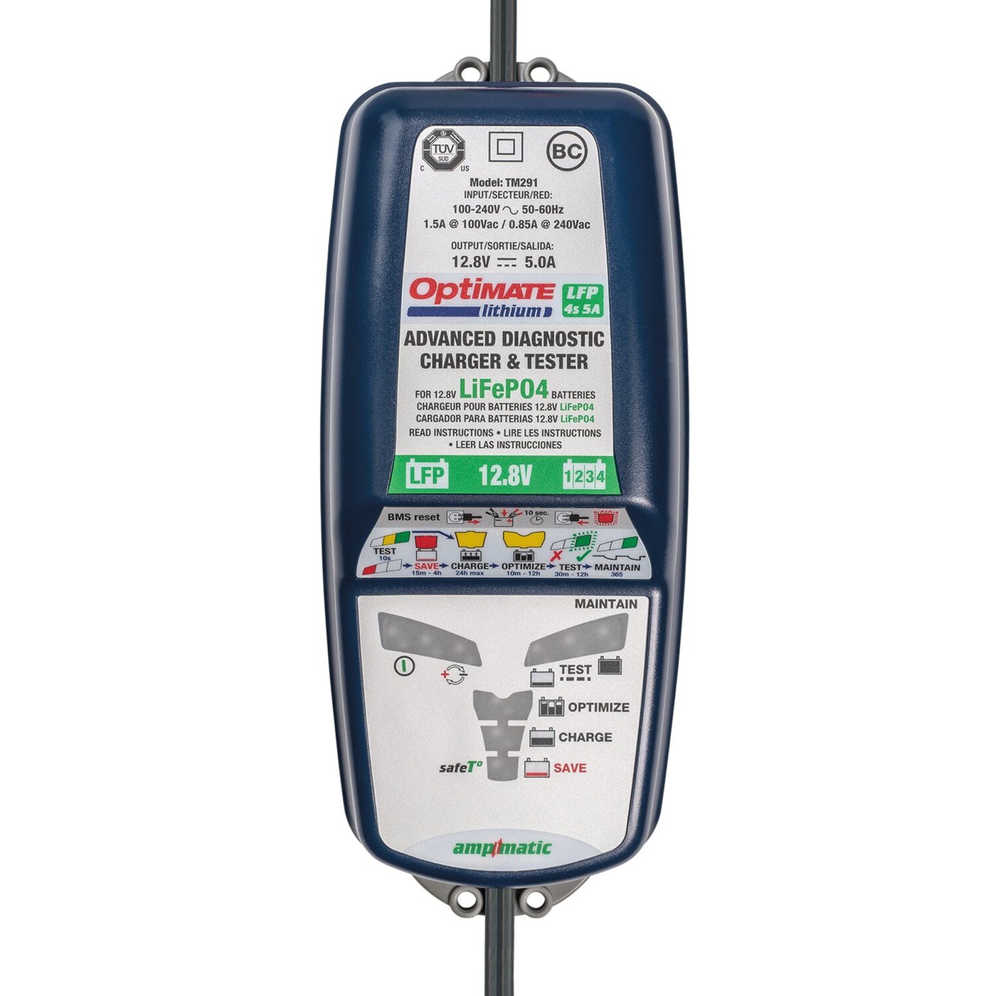 Optimate Tecmate OptiMATE, Lithium 4S 6A battery charger - Image 2