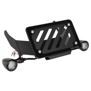Burly Burly, Turn signal & license plate kit. Black