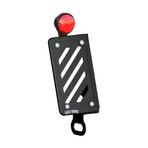 Burly Burly, Side mount LED taillight & license plate kit. Black