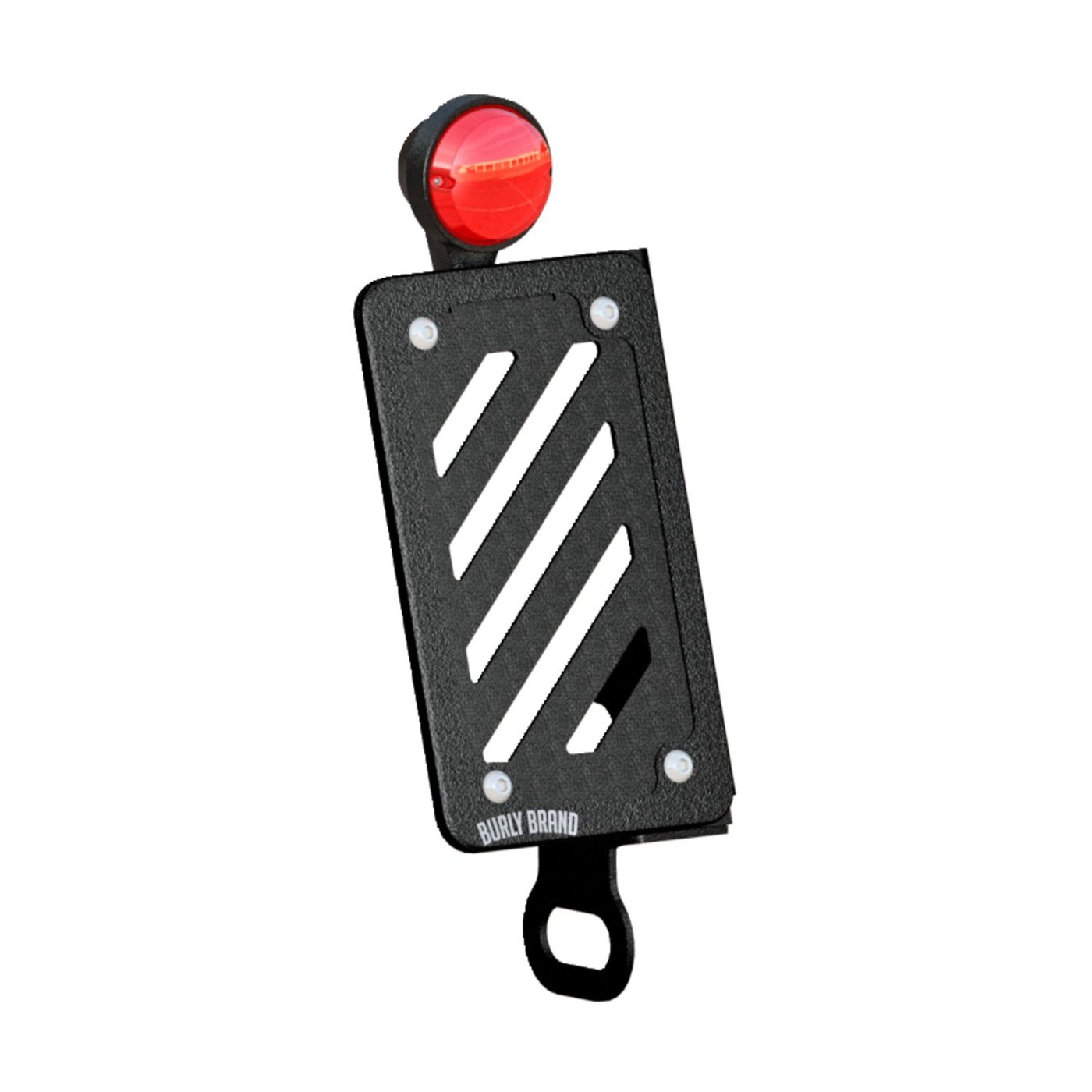 Burly Burly, Side mount LED taillight & license plate kit. Black