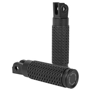 Burly Burly, Slash Cut rider foot peg set. Black