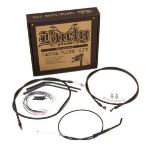 Burly Burly, Extended cable/Line kit for 12" apehangers. Black