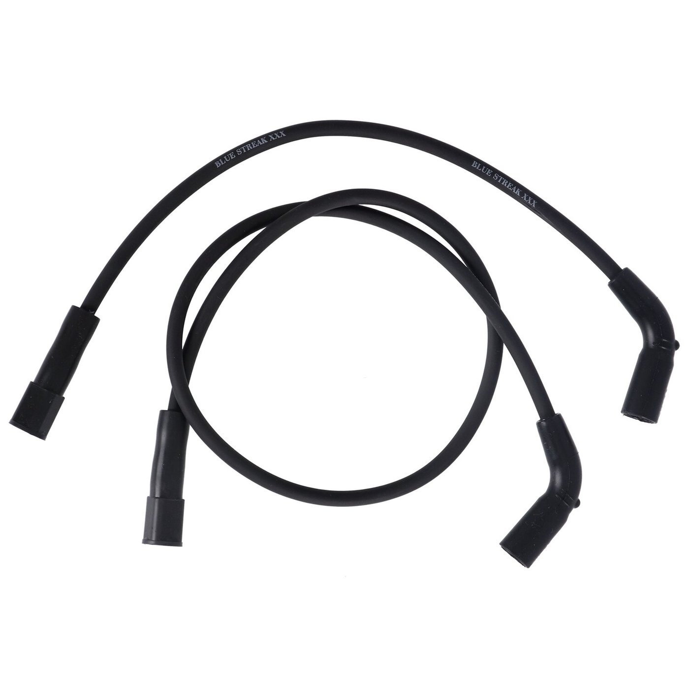 Standard Blue Streak, XXX spark plug wire set. Black, white print