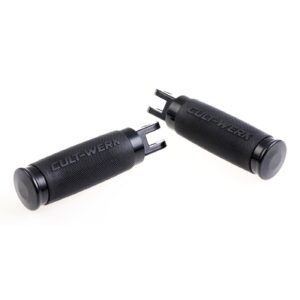 Cult-Werk Cult-Werk, 'Racing' rider foot peg set. Gloss black