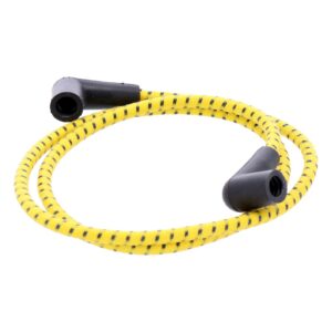 MCS Universal 40" spark plug wire set. Cotton cloth yellow/black