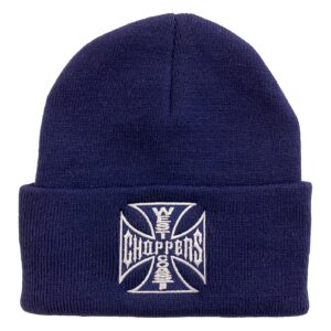West Coast Choppers WCC OG roll-up beanie navy