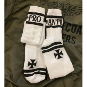 West Coast Choppers WCC Pro-anti knee high socks white