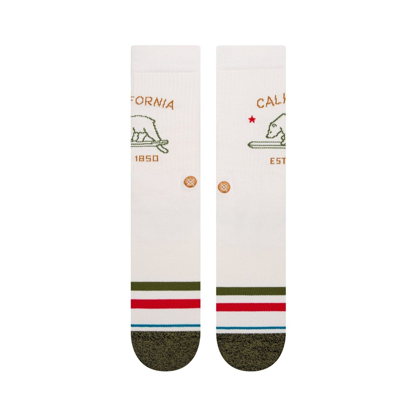Stance Stance California Republic socks off white - Image 2